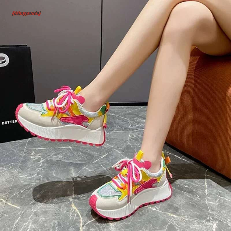 Woman Lightweight Non Slip Sports Women Summer New Breathable Platform Sneakers Ladies Casual Comfortable Vulcanize Shoes ddmypanda