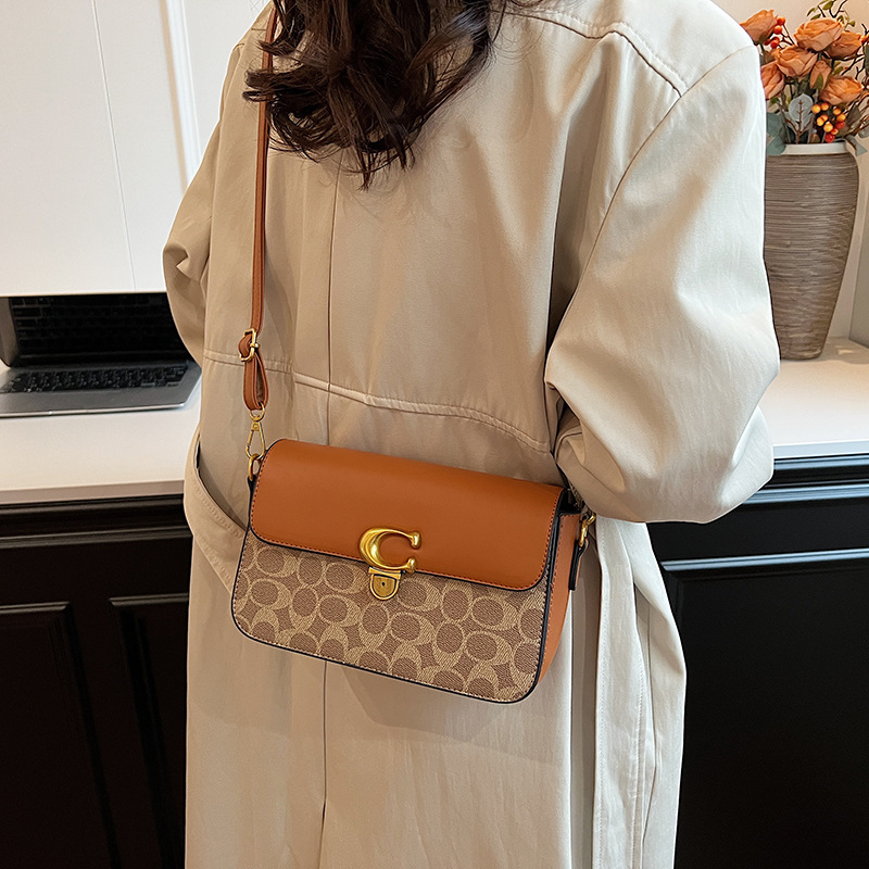 Free shipping fashion women's bag new senior sense small square bag women's handbag shoulder crossbody bag 2025s hot