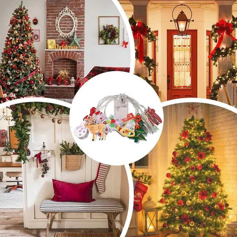 Christmas Light String Decorative LED String Lights For Indoor Christmas Tree Cute Festival Parties Lighting Winter Holiday W251107