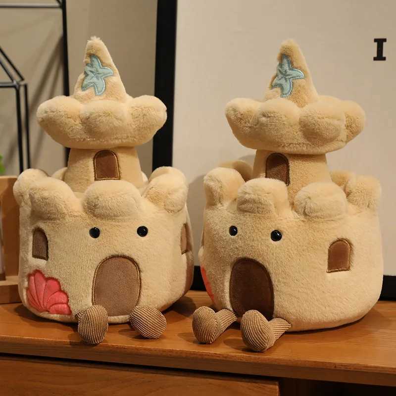 High Quality Brown Fortress Lighthouse Plush Dolls Office Decor Soft Baby Comfort Dolls Birthday Christmas Gifts For Kids C251107