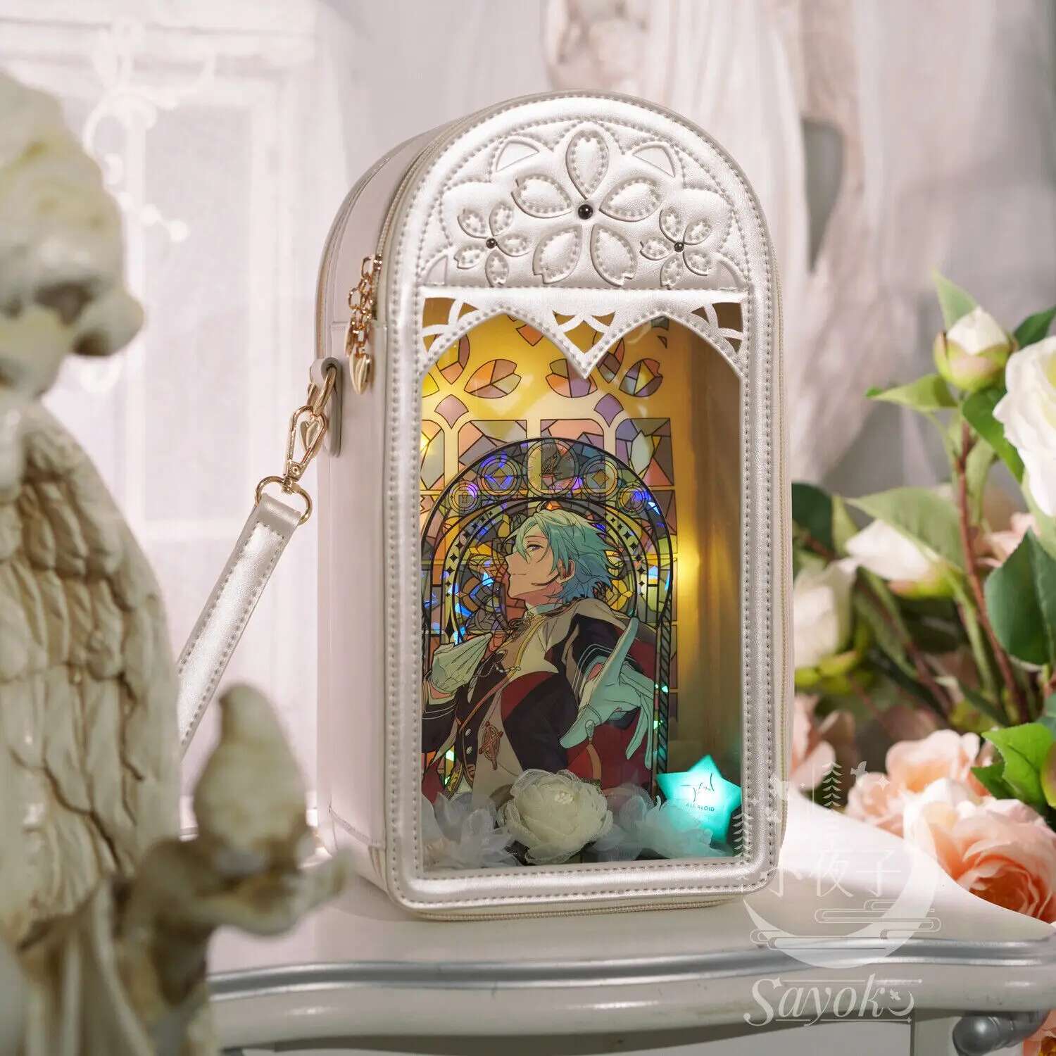 Lolita Sakura Window Shape OB BJD Doll Storage Itabag Transparent JK Uniform Bag