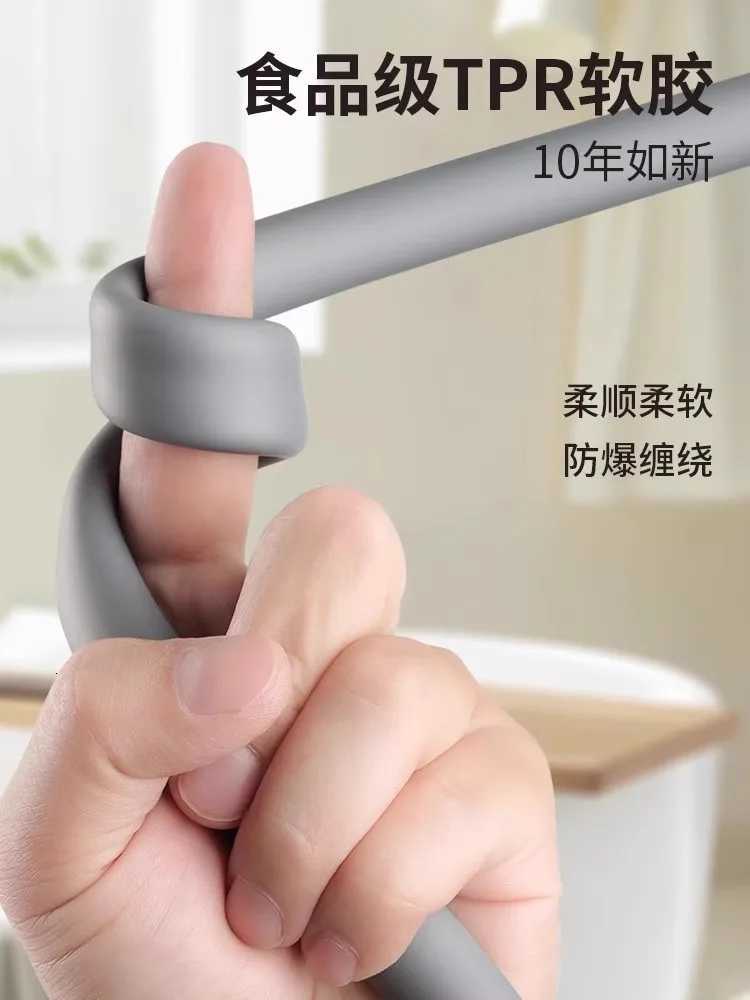 New Silicone ible 15/2/ Shower Hose Anti-Winding Extension High Pressure Pipe Shower Tube Bathro Faucte Accessories Y251107