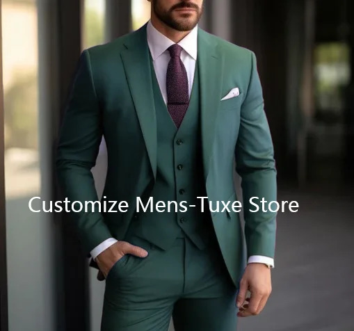 Purple Mens Suits Elegant Blazer Terno High Quality 3 Piece Jacket Pants Vest Set Business Outfits Costume Homme Slim Fit 250407