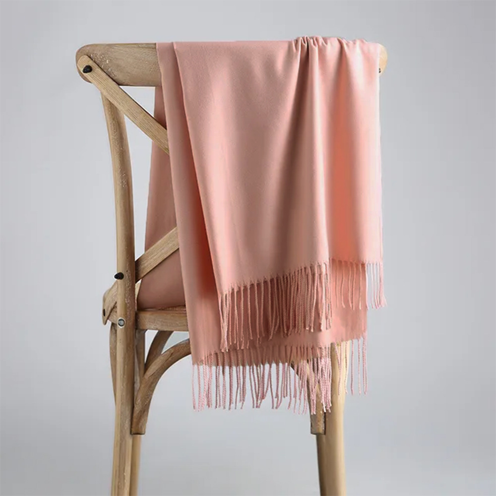 K328 Fashion winter new solid color scarf imitation cashmere scarf Korean version versatile gift men and women shawl annual meeting wholesale