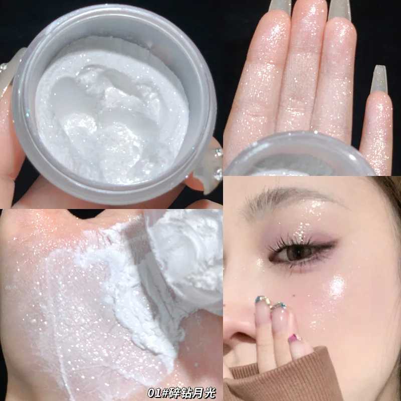 JOMeel Highlight Loose Powder Flash Narutal Glow Finish Bright Dust Highlight Powder Makeup High Gloss Facial IlluminatorXJ250407