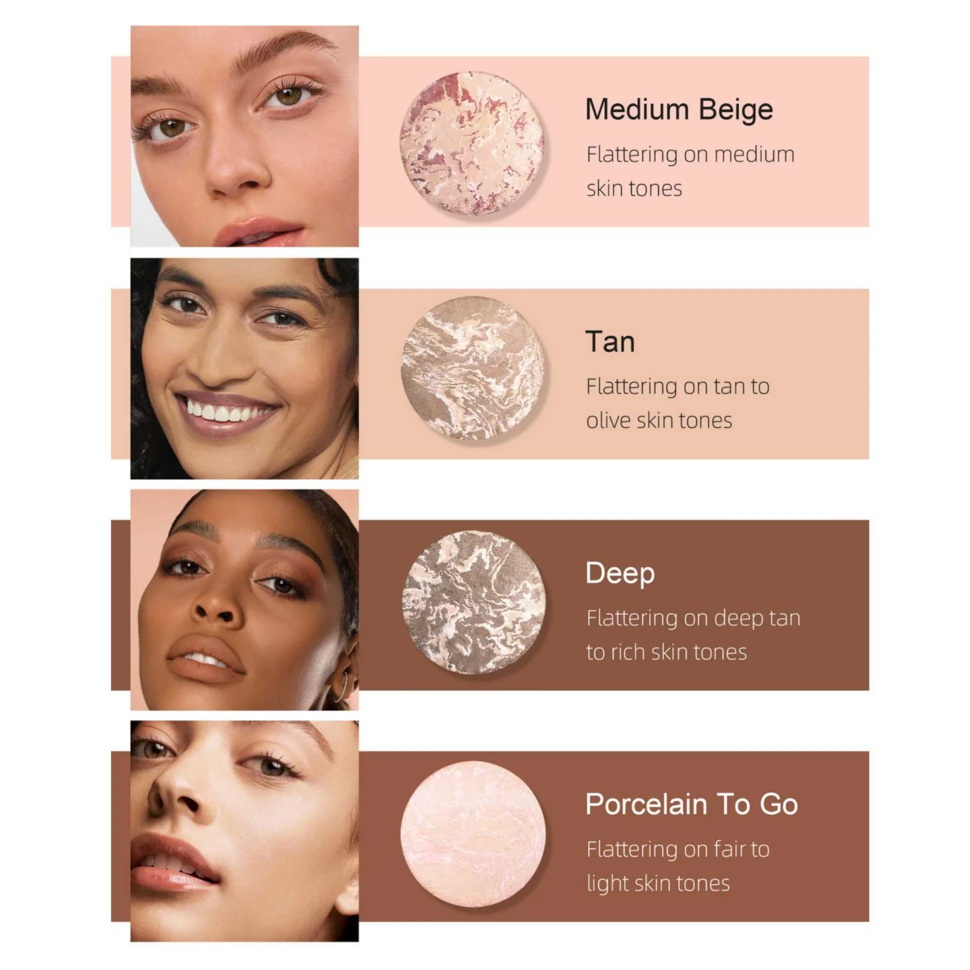 7-Color Baking Duo Powder Matte Facial Base Set Powder Waterproof Oil Control Full Coverage Makeup SetXJ250407