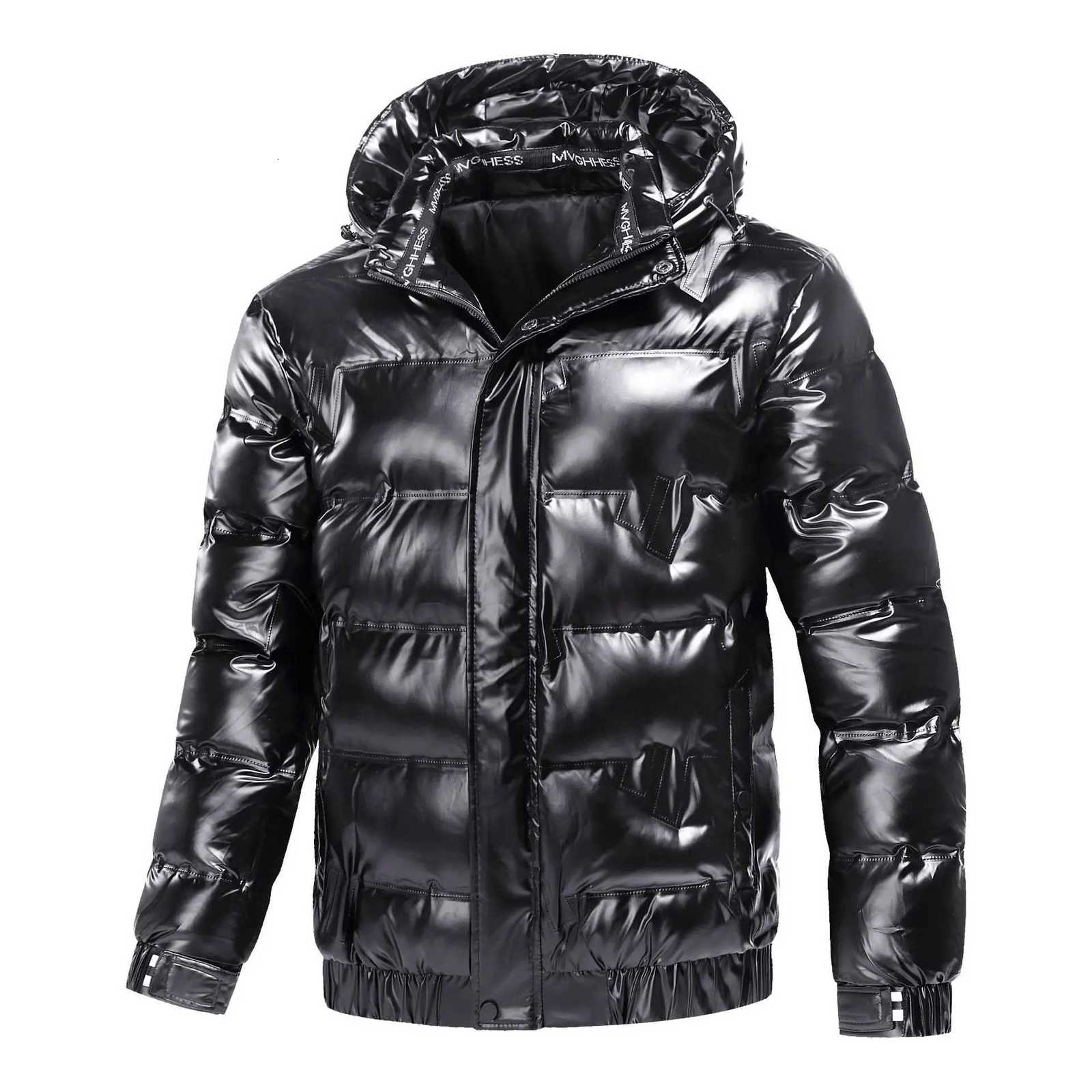 Autumn Winter Cotton Clothing Couple Style Trendy Brand Popular Korean Version Glossy Waterproof Mens Womens Bread JacketT251107