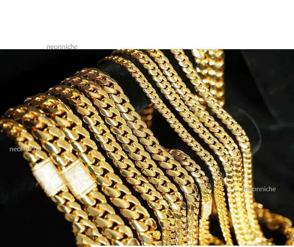 Designer Jewelry pendant necklaces wholesale choker custom k gold miami 12-20mm designer cuban chain necklace man gift