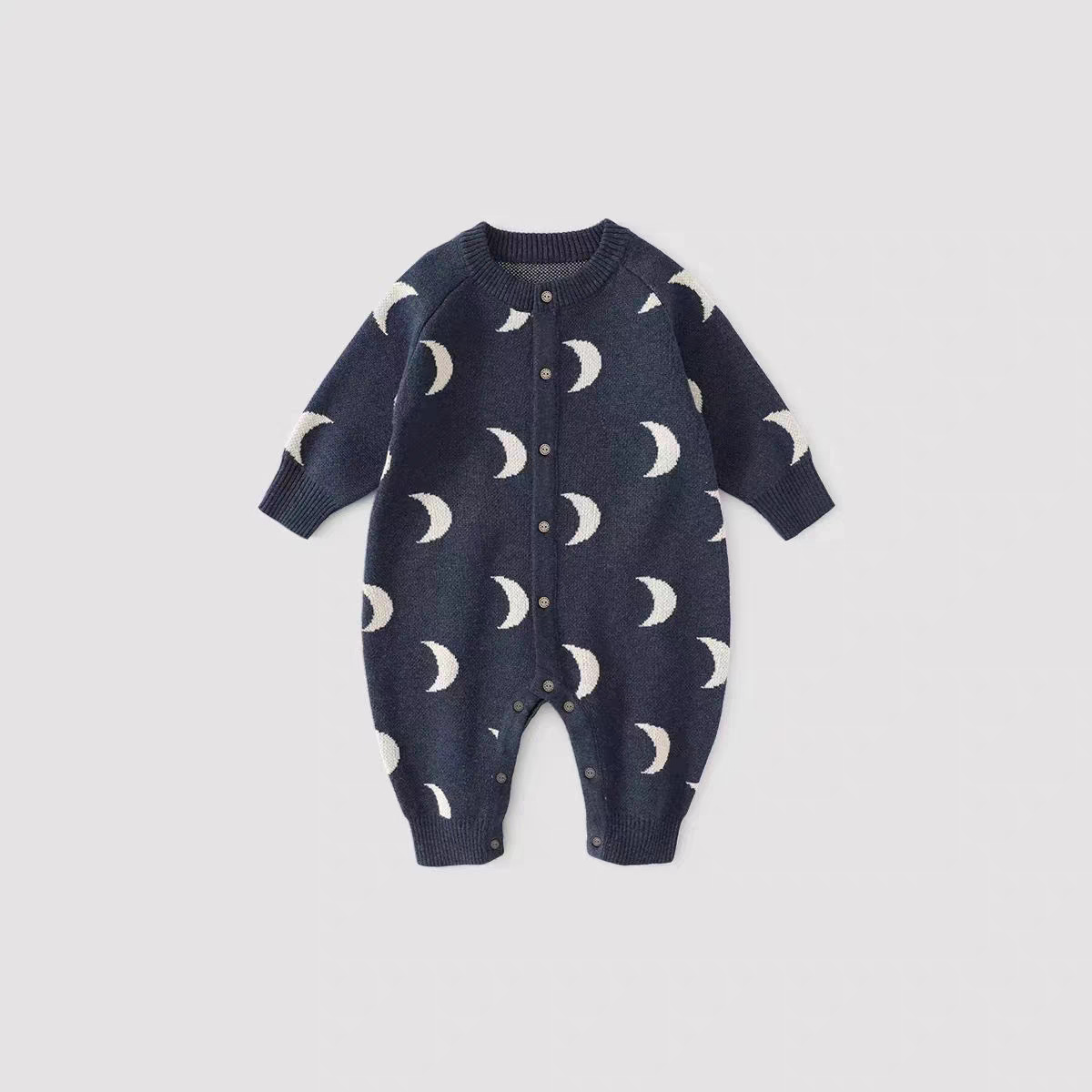 Baby outdoor clothes, autumn clothing, men's and women's knitted sweaters, baby Rompers