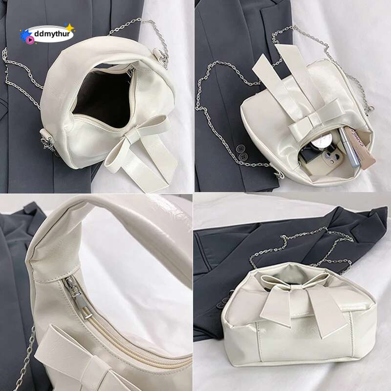 Elegant Bow Design for Women Mini Leather Shoulder Bag Brand Small Crossbody Bags New Solid Ladies Purse Women's Handbag ddmythur