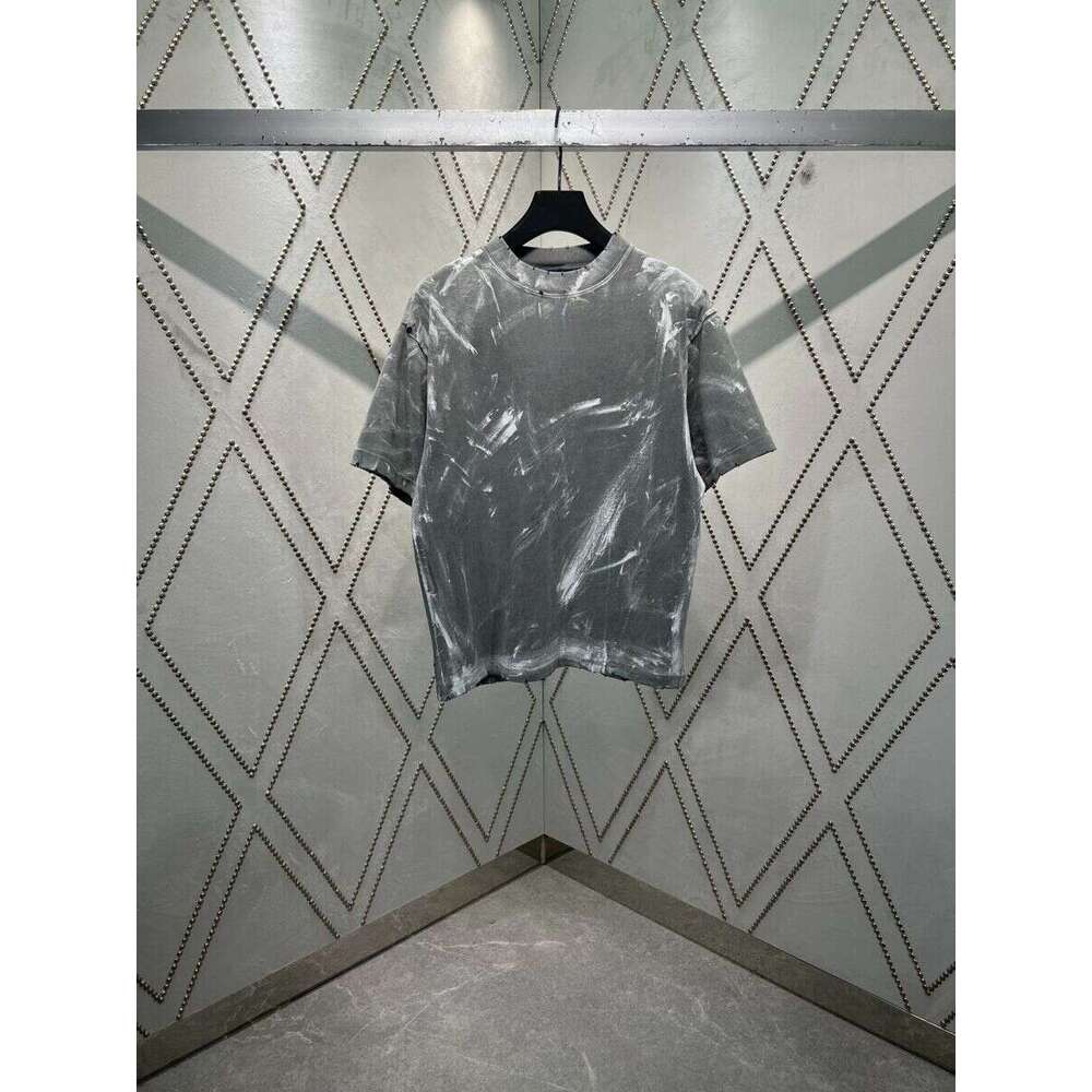 European and American letter graffiti loose fit unisex T-shirt