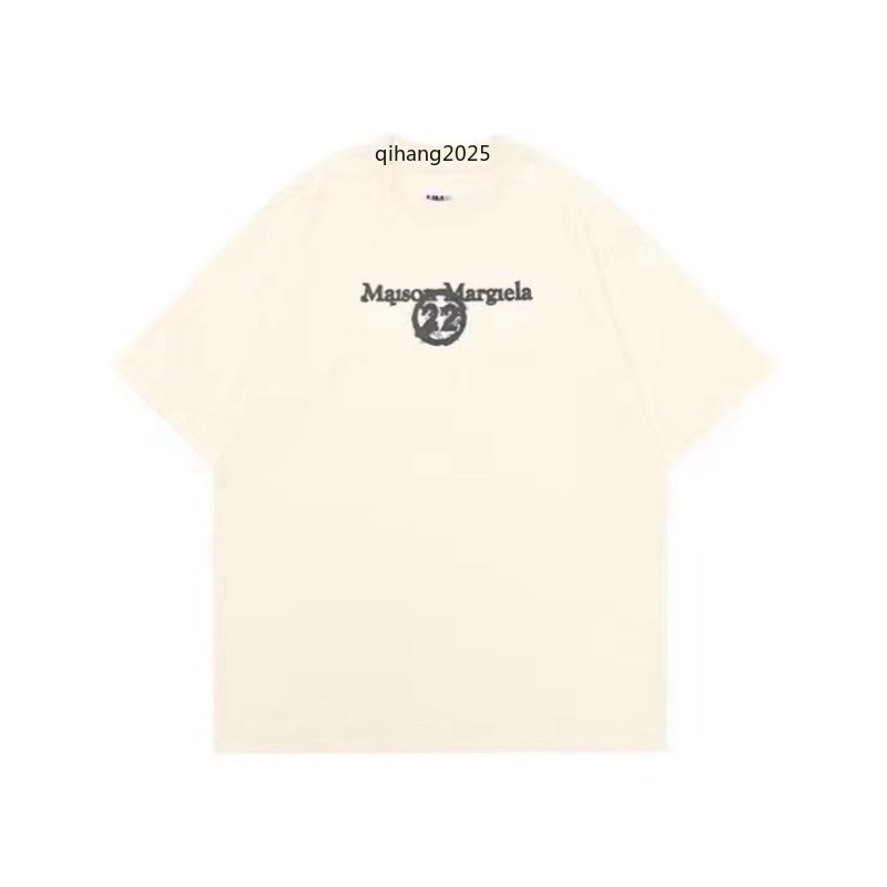 25ss Margela Shirt Designer T-shirt Luxury MM6 Digital Pattern Round Neck Fashion T-shirt Casual Comfortable Hip Hop Street Margela T-shirt 928