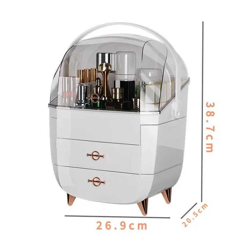 Cosmetic Storage Box Makeup Box Large Capacity Dustproof Desktop Drawer Make Up Drawer Container Jewelry Lipstick Boxs Organizer J251115