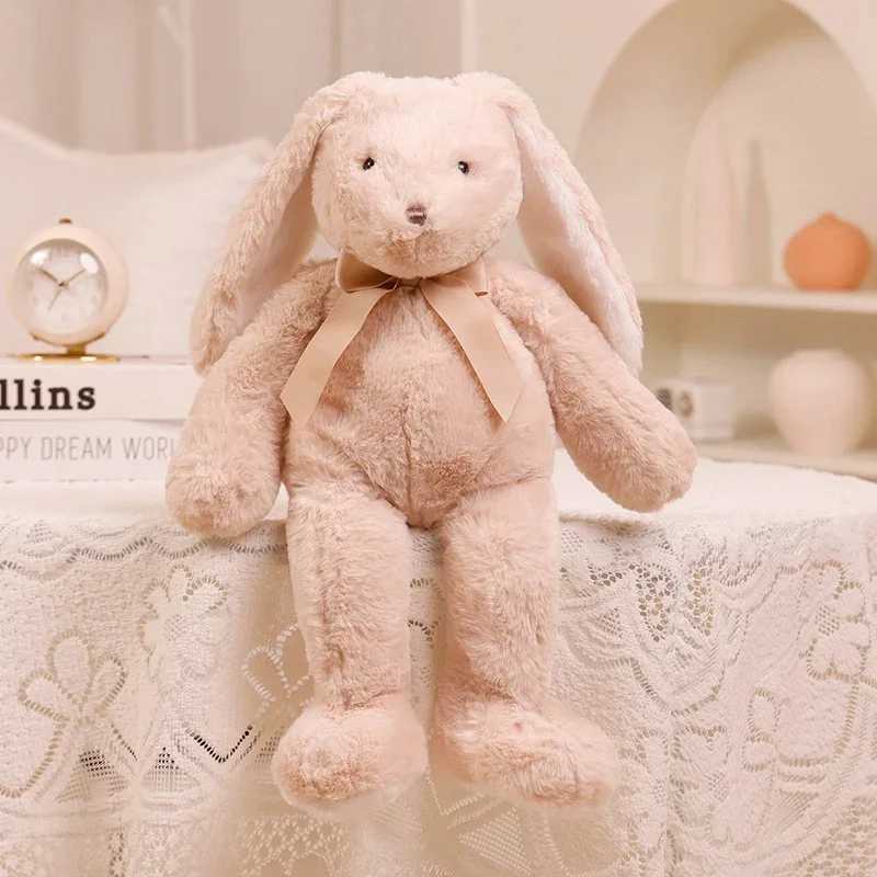 Easter Rabbit Plush Toys Soft Bunny Stuffed Animal Rabbit with Long Ear for Children Accompany Doll Birthday Gift Photo Props C251107
