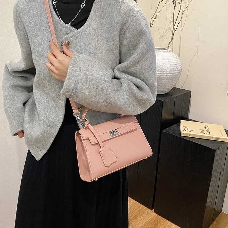 Fashionable Leather Crossbody Bag - Womens Handbag With Shoulder Strap Classic Design By Designer BrandW251107