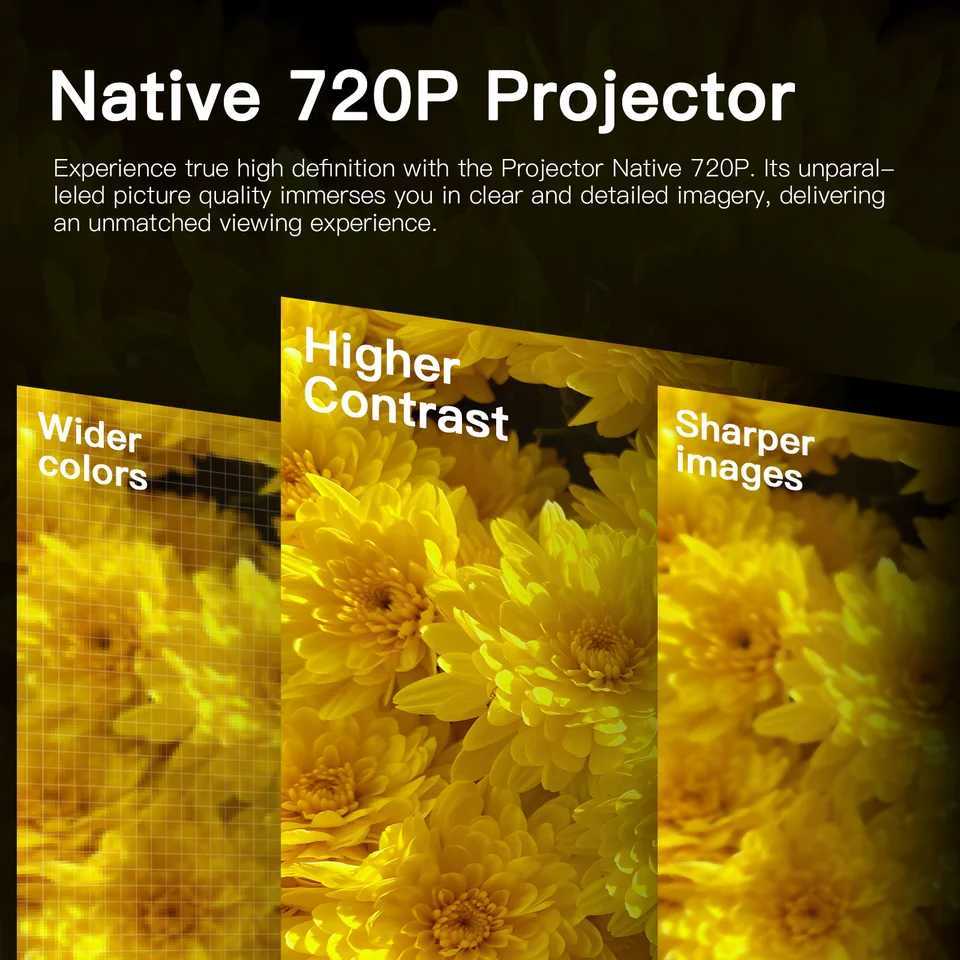 Salange S40 Smart Projector Digital Android11 Support 4K 1080P WiFi6 BT5.4 Allwinner H713 1280*720P Auto Keystone Pocket Beamer X250407