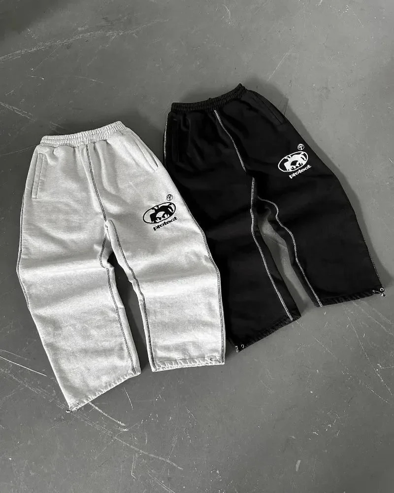 Womens Y2K Jogger Casual Pants with Elastic Waist Loose and Suitable for Street Wear Sports Trend Retro Hip Hop Multi Color 250403