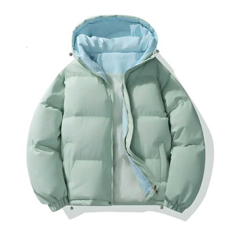 2025 Men Thick Hooded Parkas Men Casual Loose Warm Coat Men Cotton-Padded Jacket Women Parka Male Streetwear Winter OuterwearT251107