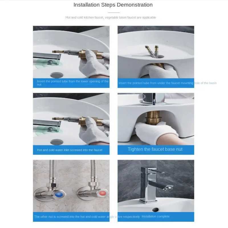 Stainless Steel Nylon Braided Tube Pipe Hose Silicone Plumbing Ther Moresistant Tap Pipe Basin Faucet Duct Kitchen Bathro Y251107