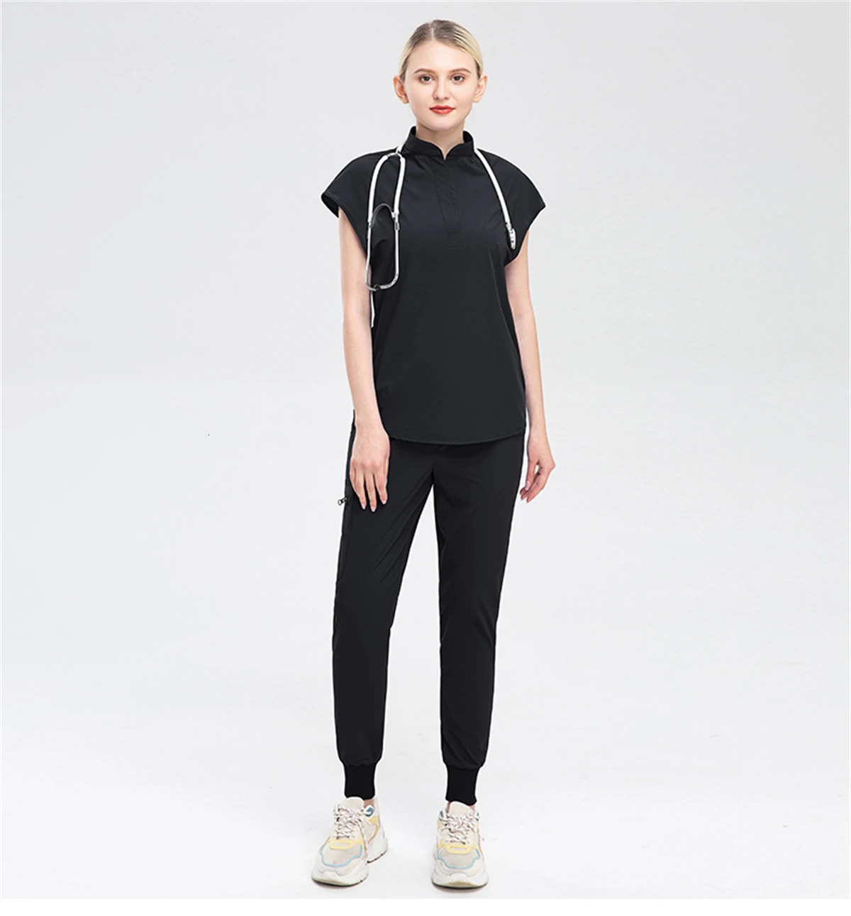 Women Scrubs Uniforms Female Hospital Beauty Salon Workwear Clinical Operating Room Nursing Pant Sets Doctor Nurse Wear 250402