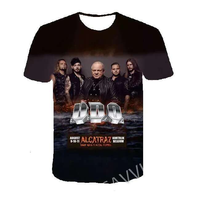 New fashion men's and women's 3D printed Udo Dirk Rock casual hip-hop T-shirt Haruku Styles top T01