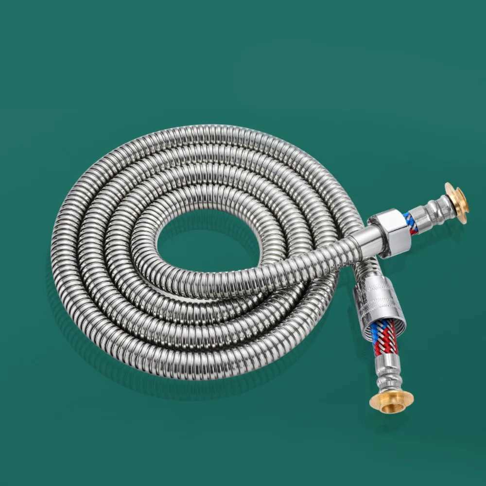 Soft Stainless Steel Braided Inner Tube 15/2/ ible Shower Hose Long Bathro Shower Pipe Extension Bathro Accessories Y251107