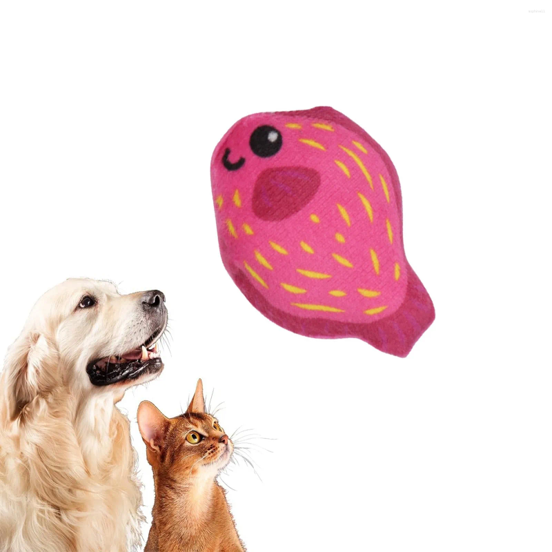 Update Soft Puppy For Teething Fish Plush Pet Toys Creative Tropical Running Compatible With Hine Exercise Heart Beat
