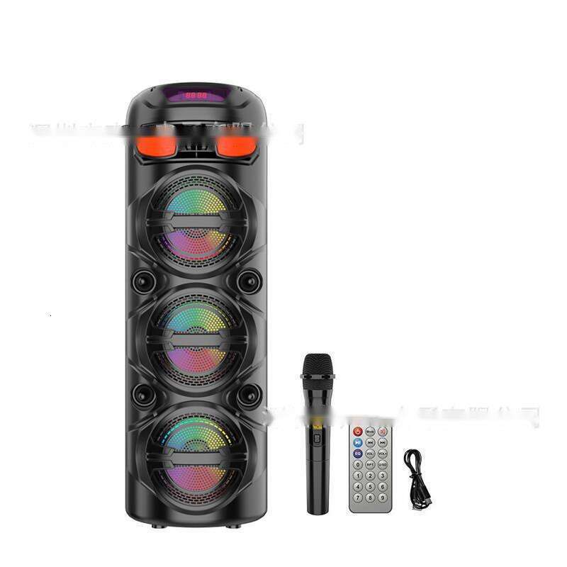 ZQS6301 new private model 6-inch color light Bluetooth speaker indoor party scary ghost karaoke sound system