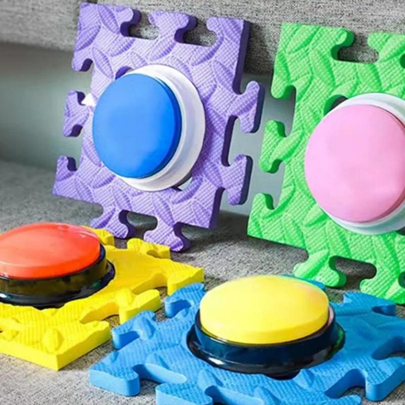 Update Pet Button Pad Communication Mat For Bathrooms Home Anti-Slip Dog Play Floor With Speaking Buttons Foam Carpet