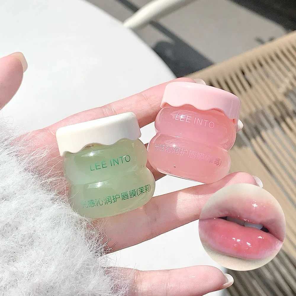 Strawberry light lipstick set transparent glass moisturizing lipstick transparent lipstick moisturizing jelly day and night lipstick set W250407