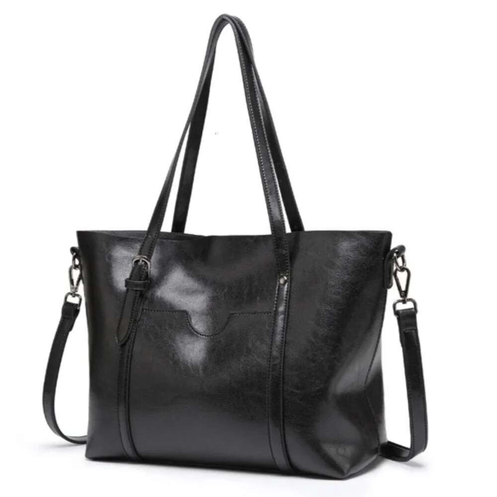 for Oil Shoulder Wax Leather Tote Crossbody Bag Vintage Satchels Women Bags Designer Handbag High Quality