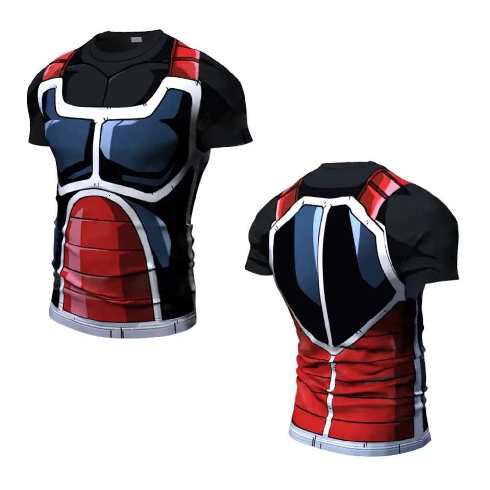 Summer New Cosplay Printed Clothing Fiess Running O-Neck Cartoon Bodybuilding Sport Shirts Tops Gym Men T Shirt