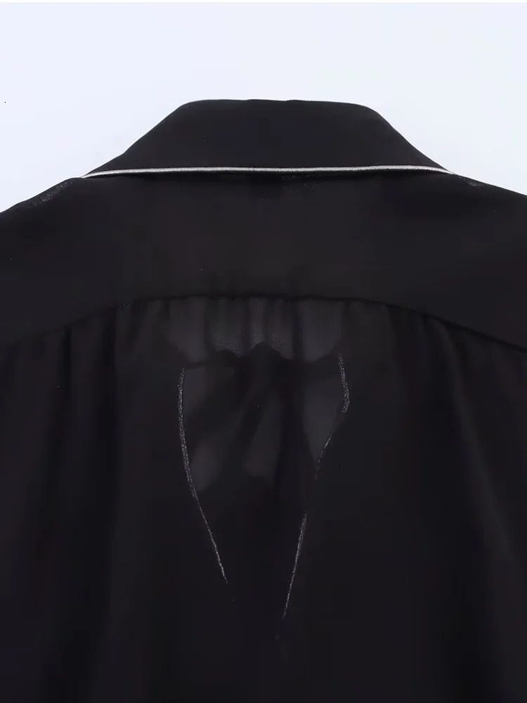 Womens Summer Long Shirt Blouses Toss Smock Fashion Solid Loose Sleeve Elegant Street Thin Top 250407