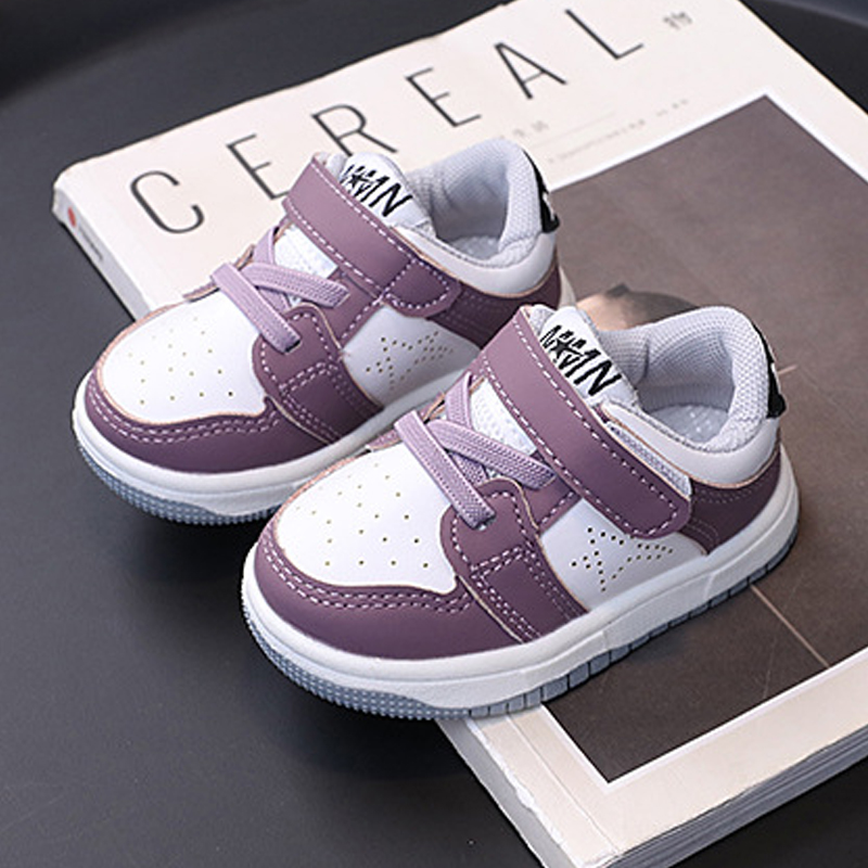 2025 Children Sports Shoes Kids Shoe for Girls Soft Soled Casual Board Shoes Walkfashion Silvery Black White Red Purple Casual Sneaker Toddler Boy Sho