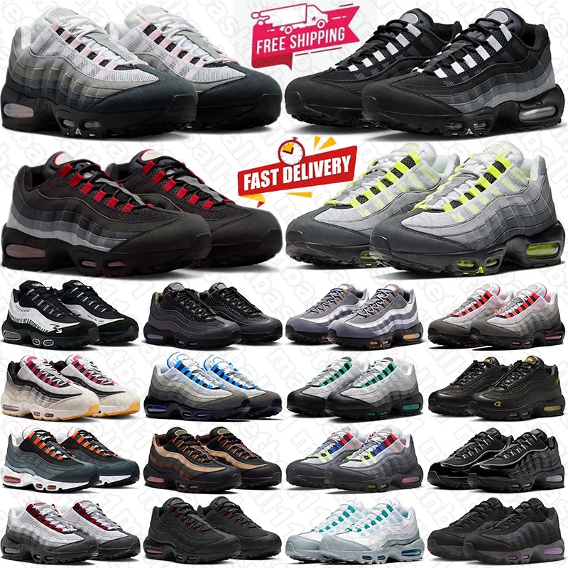 Free Shipping Designer 95 95s Running Shoes Sneakers Men OG Neon Hyper Turquoise Triple Black White Volt chaussures Womens Mens Trainers Outdoor Sports Sneaker 36-46