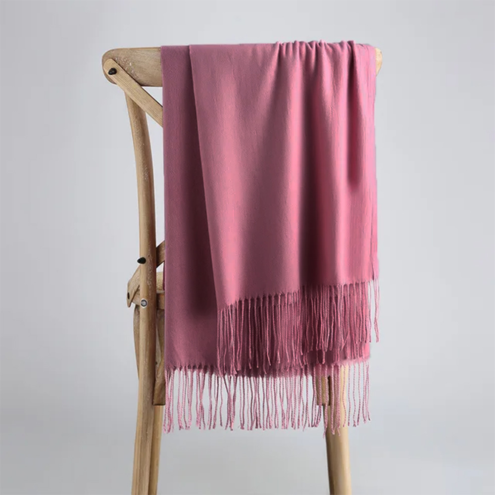 K328 Fashion winter new solid color scarf imitation cashmere scarf Korean version versatile gift men and women shawl annual meeting wholesale