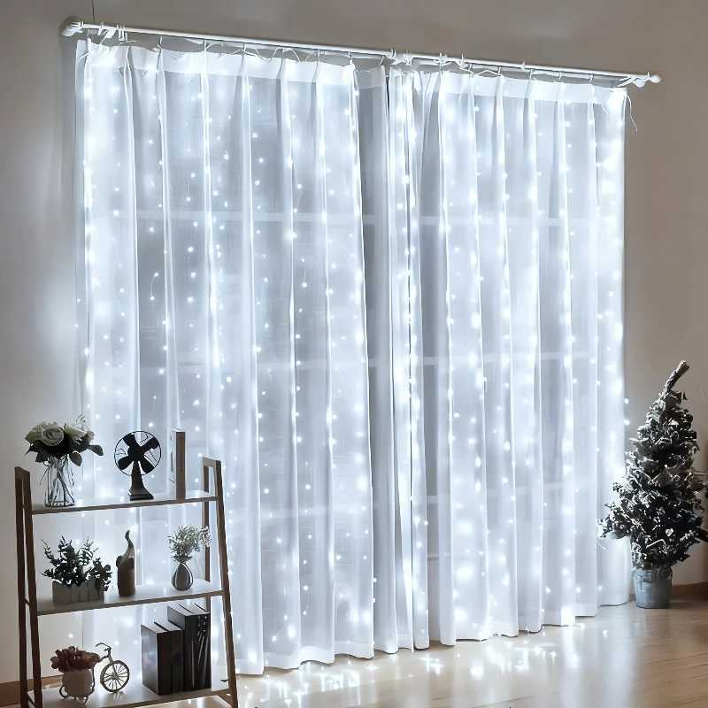USB Christmas LED curtain lights indoor fairy curtain lights suitable for bedroom background windows holiday lighting W251107