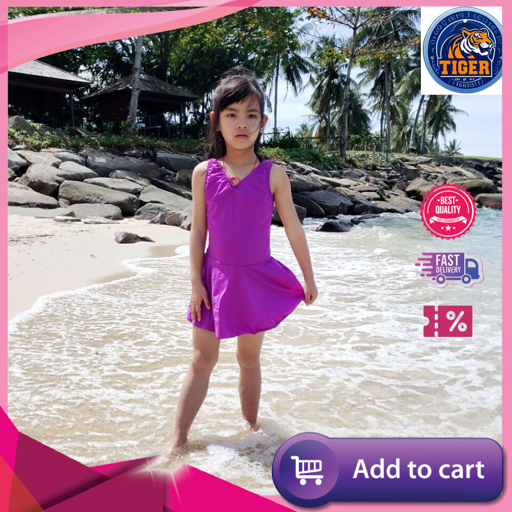 Ddmytiger Ddmytiger Girl S One Piece Princess Skirt Style Cute Korean Children Middle Aged And Young Swimsuit H