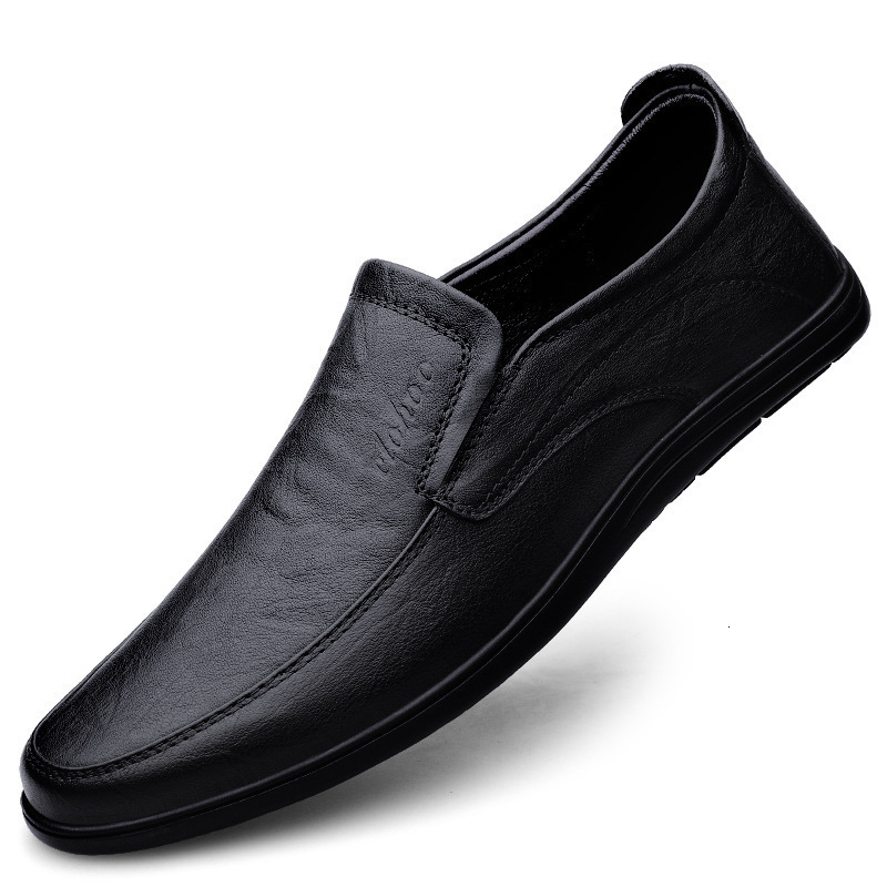 Mens Casual Shoes Fashion Embossed Leather Men Retro British Style Tassels Loafers Mens Slip-on Outdoor Driving Flats 240329