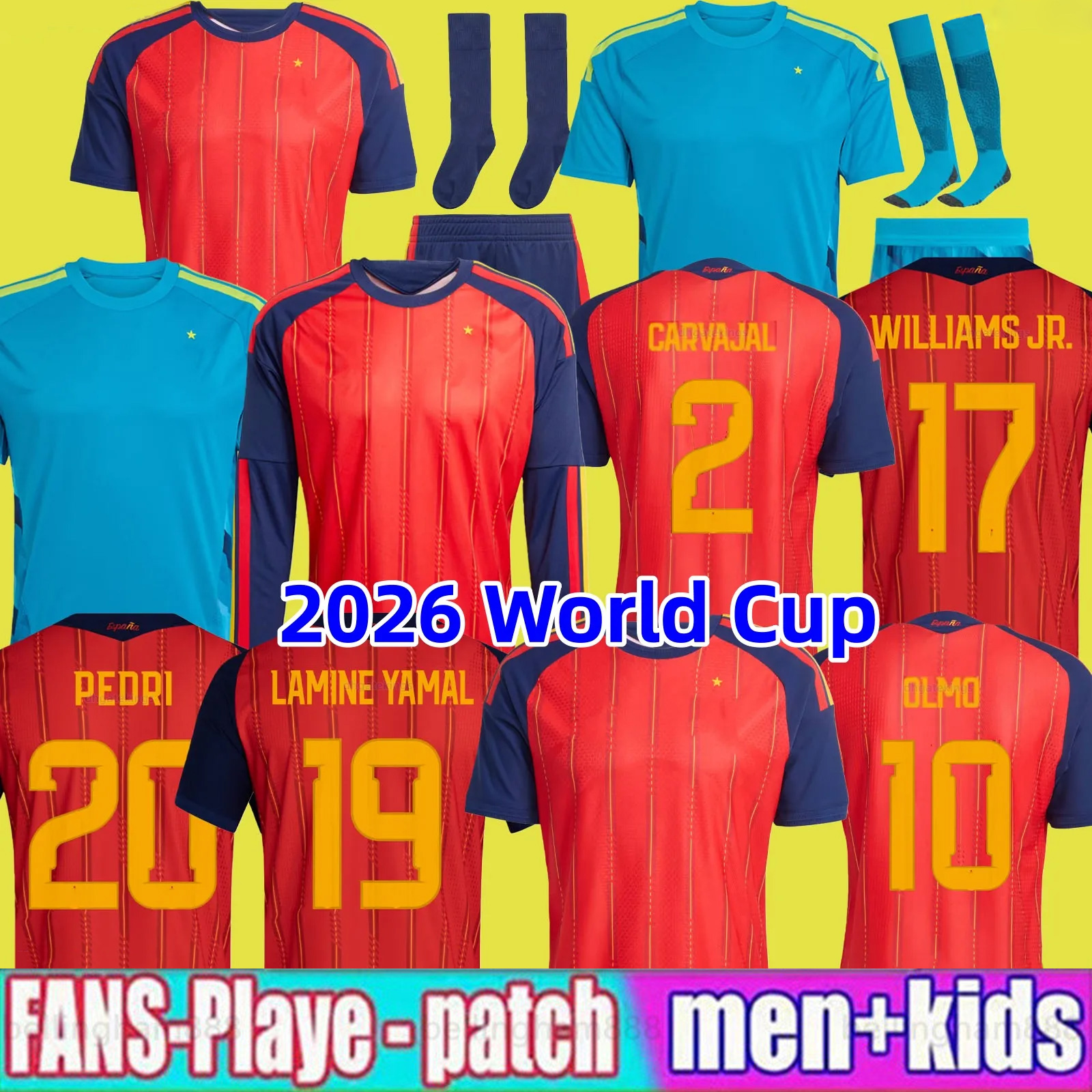 final 26 27 LAMINE YAMAL Spain jersey 2026 2027 WILLIAMS JR RAUL XAVI Hierro LUIS ENSRIQUE ALONSO Caminero Iniesta PUYOL PIQUE retro football shirt 96 94 02 08 12 RAMOS