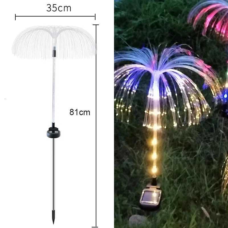 Outdoor Waterproof Yard Christmas Pathway Lawn Wedding Party Decoration Solar Power Flowers Lamp Solar Jellyfish Garden Lights W251107