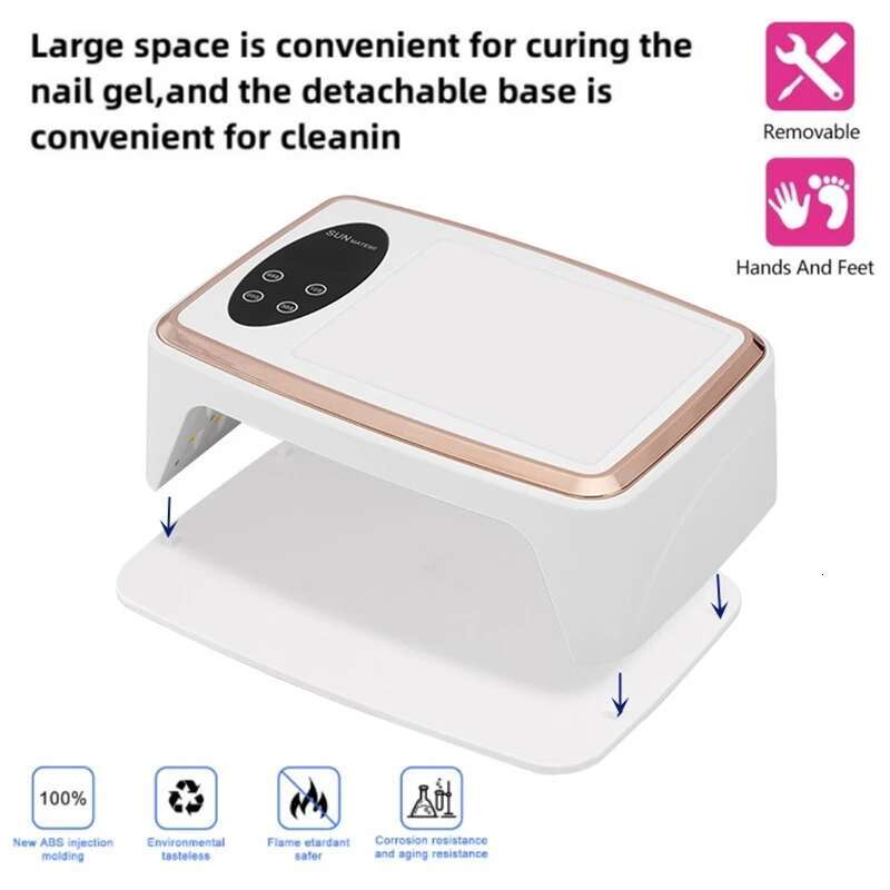 90 LEDS Dryer LED UV Lamp for Curing All Gel Nail Polish Motion Sensing Manicure Pedicure Salon Tool Big Space