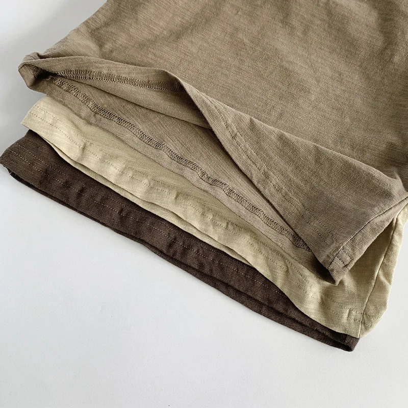 Summer Children Slub Cotton T Shirts Korean Fashion Toddler Kids Sleeveless Striped T-Shirts Baby Boys Casual Tank Tops 4 5 6 7Y 250407