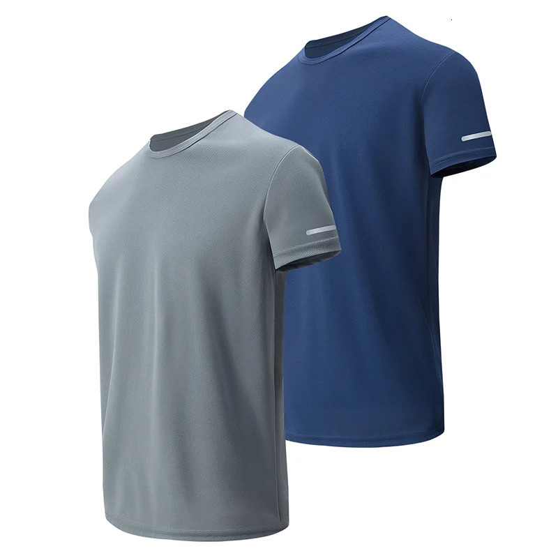 1/4 pack mens solid mesh quick drying sports short sleeved casual clown running fitness comfortable plus size zipper T-shirt 250402