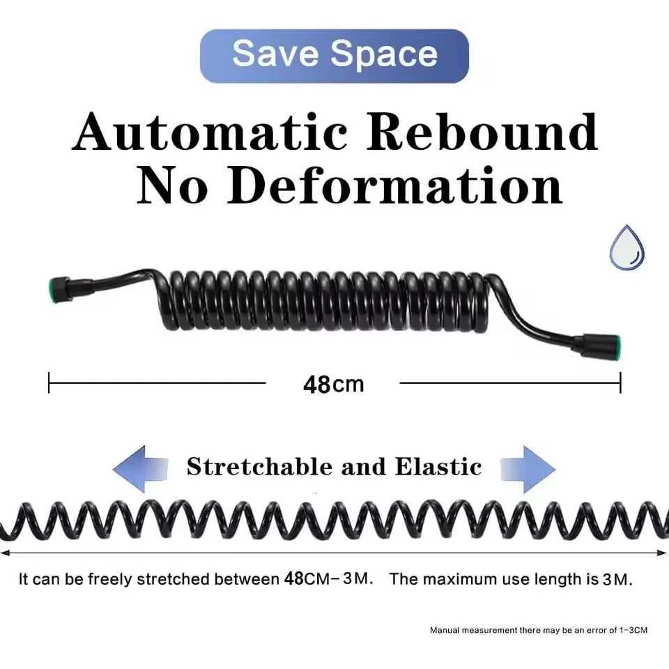 New 15/2/3/5M Spring ible Retractable Shower Hose Spiral ible Hose For Shower Toilet Bidet Water Pipe Plumbing Bath Y251107