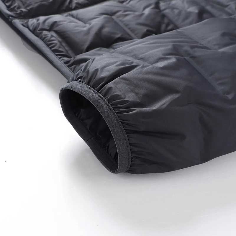 JNLN Down Jacket Men Camping Hiking Mountaineering Lightweight Padding Coat Winter Waterproof Windproof Warm Hooded WindbreakerT251107