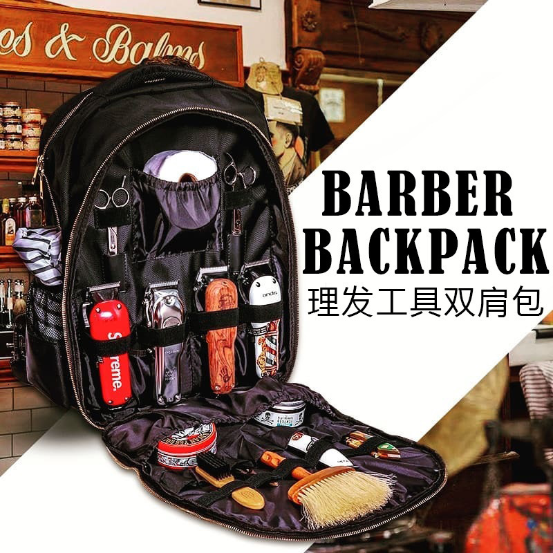 Hair Salon Barber Supplies Backpack Portable Clippers Organizer Hairstylist Tools Bag Large Capacity Travel Bag Salon Storage Shoulders Bag 231030
