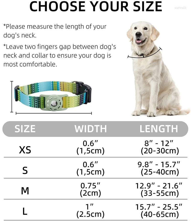 Update Dog Accessories For Apple Airtag Anti-Lost Collar With Air Tag Holder Waterproof Protection Tracker Case Find Cat