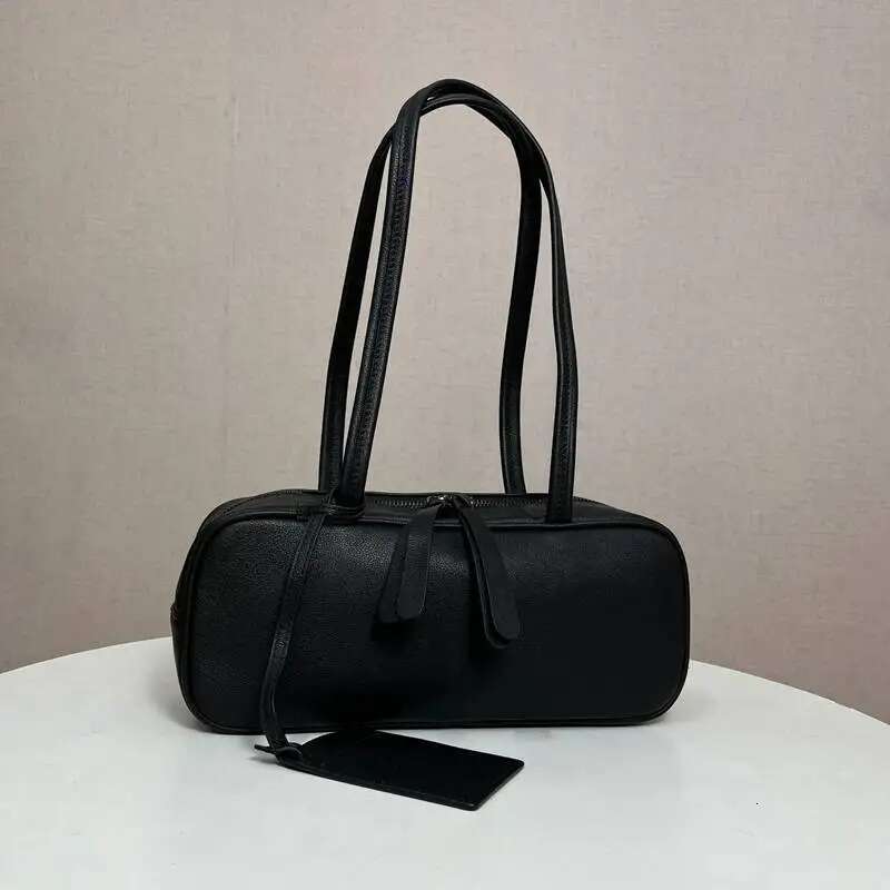 Women's Rectangular Urious Design Genuine Leather Pillow Bag Double Shoulder Strap Underarm Wallet Handbag