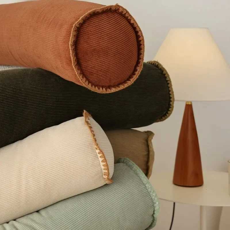 Bolster Pillow for Couch Lounging and Spinal Alignment Washable Cord Fabric Sleeping Aid Pillow Modern Floor Seating Cushion Set Y251107